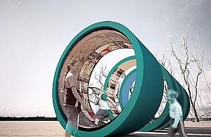 "Maszyna czasu" stanie przed muzeum