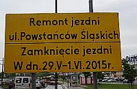 Zamykaj� Powsta�c�w �l�skich. Czynna jedna jezdnia