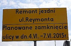 Weekend bez al. Reymonta i Żeromskiego