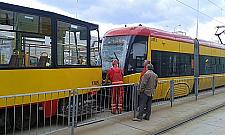Wypadek na Tarchominie. Rozbite dwa tramwaje
