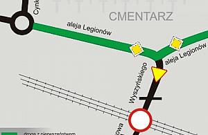 Uwaga! Nowa organizacja ruchu przy cmenatrzu