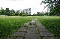 Tajemnicze płytki w parku Bródnowskim. To chodnik, podjazd?