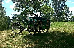 Pierwszy rower towarowy na Bemowie