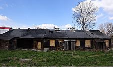 Smutny koniec drewnianego domu