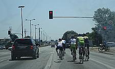 Peleton na Modlińskiej w 35 stopniach