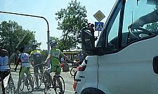 Peleton na Modlińskiej w 35 stopniach