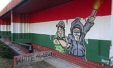 Nazistowski malunek na Szadkowskiego