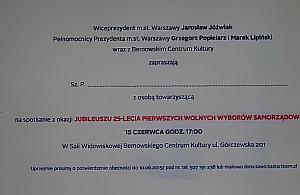 Świętowali 25 lat samorządu. Nie zaprosili radnych i burmistrza
