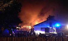 Pożar w stadninie koni na Strużańskiej