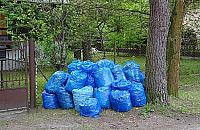 Li�cie i skoszon� traw� odbior� cz�ciej