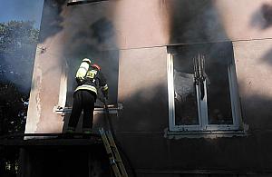 Spalił się dom przy Halnej