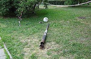 Latarnie na Rembielińskiej naprawione