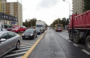 Bazyliańska stoi. Wszystko przez remont torów