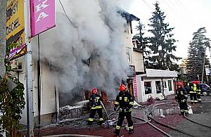 Spalił się sklep z rowerami. Powody prozaiczne