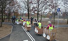 Przedszkolaki otworzy³y miasteczko ruchu drogowego