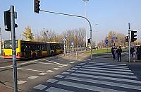 Złośliwa sygnalizacja świetlna na skrzyżowaniu Kasprowicza i Nocznickiego