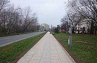 Całkiem nowy chodnik na Świderskiej