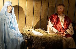 Miejska wigilia i żywa szopka