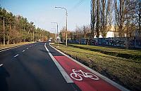 Wóycickiego: najdłuższe pasy rowerowe w Warszawie