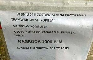 Znalazłeś laptopa? Oddaj...