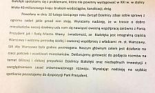 Nowy burmistrz pisze do prezydent Gronkiewicz-Waltz