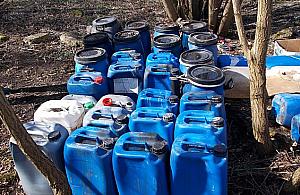 Co zawierały beczki znalezione przy Kiejstuta?