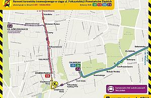 Pięć tygodni bez tramwaju na Jelonki