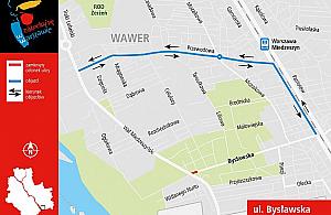 Budują rondo na Wale Miedzeszyńskim