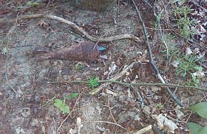 Podczas niedzielnego spaceru znaleźli trzy pociski