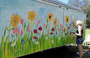 Lato z Barakowozem w parku Picassa