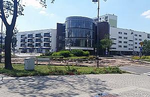 Rondo przy ratuszu w budowie