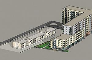 Nowy blok komunalny: garaż na 162 samochody i "szlachetne tynki"
