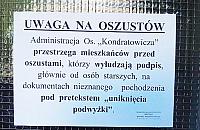 Uwaga na domokr��c�w. Oszu�ci wy�udzaj� podpisy