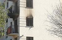 Nocny pożar na Mehoffera. Sześć osób w szpitalu