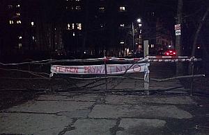 Barykada na Człuchowskiej. Średniowiecze wróciło