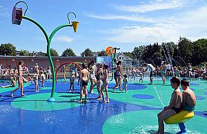 Wodny plac zabaw, linarium i tężnia na Kępie Potockiej