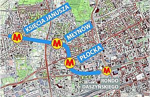Budowa metra: Otwierają Wolską, zamykają Płocką