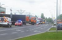 Ranni w wypadku na Annopolu. Tir zderzy� si� z tramwajem