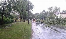 Awaria w EC Żerań, pozrywane kable, zablokowane drogi