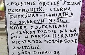 Miłosna historia i portmonetka talizman. Pomóżmy seniorce z Bielan