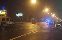 Wypadek na Modli�skiej. Jedna osoba w szpitalu