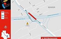 Budowa S2. Wał z tymczasową jezdnią