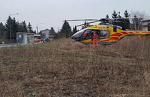 Człowiek pod traktorem. Nietypowy wypadek na Białołęce