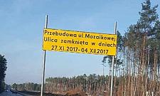 Budowa S2. W poniedziałek zamkną Mozaikową