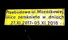Budowa S2. W poniedziałek zamkną Mozaikową
