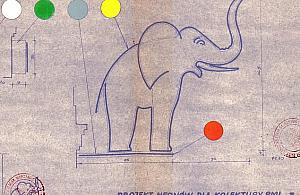 Neon ze słoniem ozdobi Bielany?