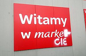 Witamy w... market? Mieszkaniec nie wytrzymał