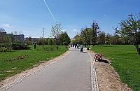 Spory w parku Górczewska. Rozdzielić pieszych i rowerzystów?