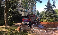 Groźny pożar przy Kochanowskiego