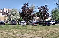 Przyjeżdżają na komunię, parkują w parku